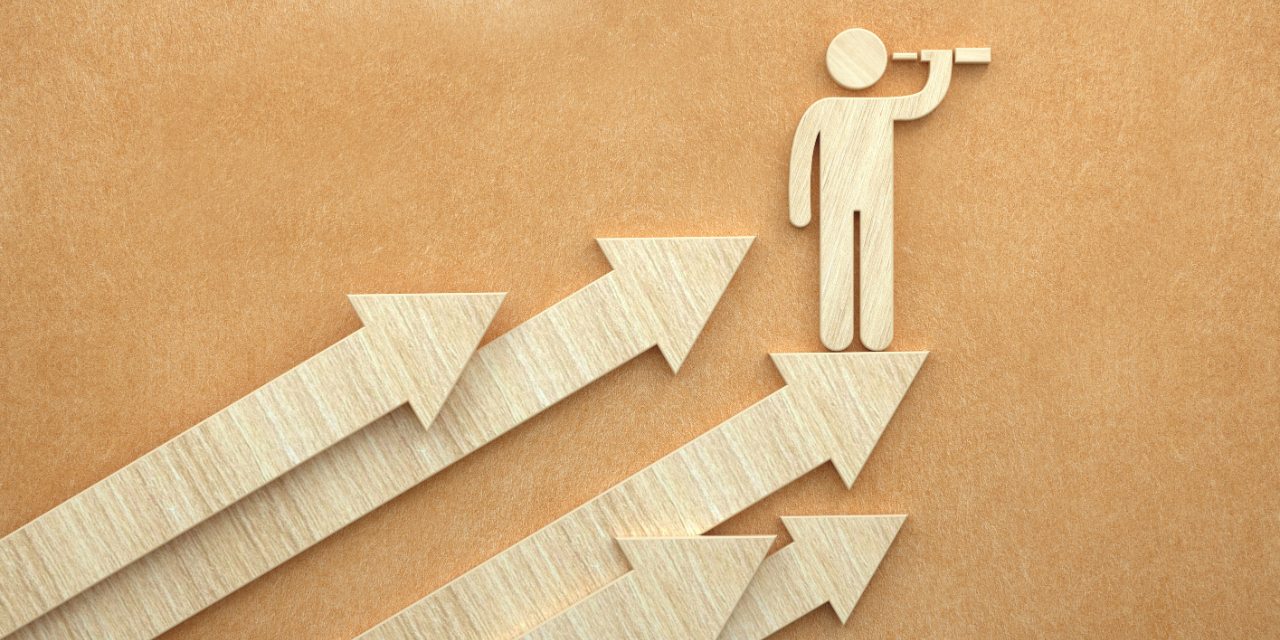 Businessman Icon With Leadership Concept