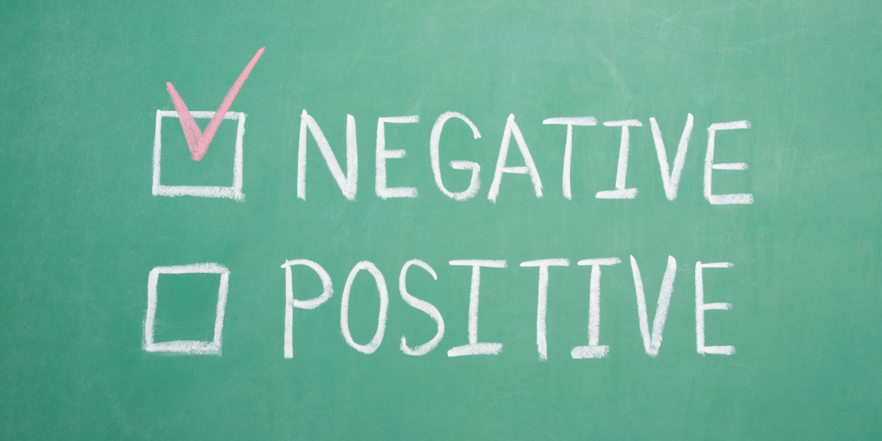 Negative Positive Chalkboard
