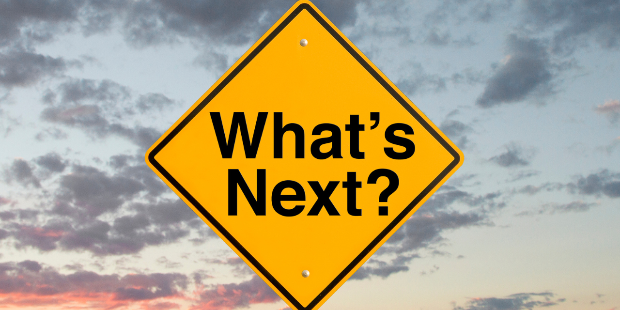 What's Next on a yellow street sign