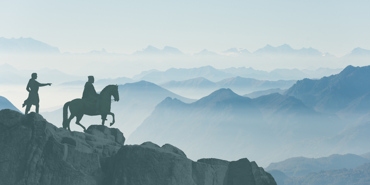 knights over mountain peaks